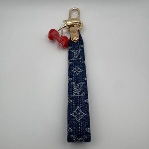 LV x Murakami Denim Cherry Keychain